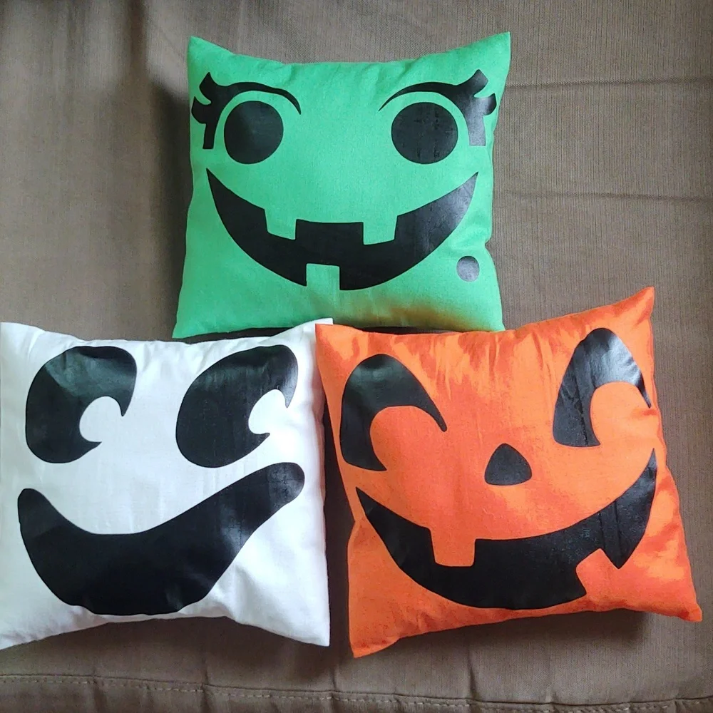 Halloween Boo Bucket throw pillow-handmade